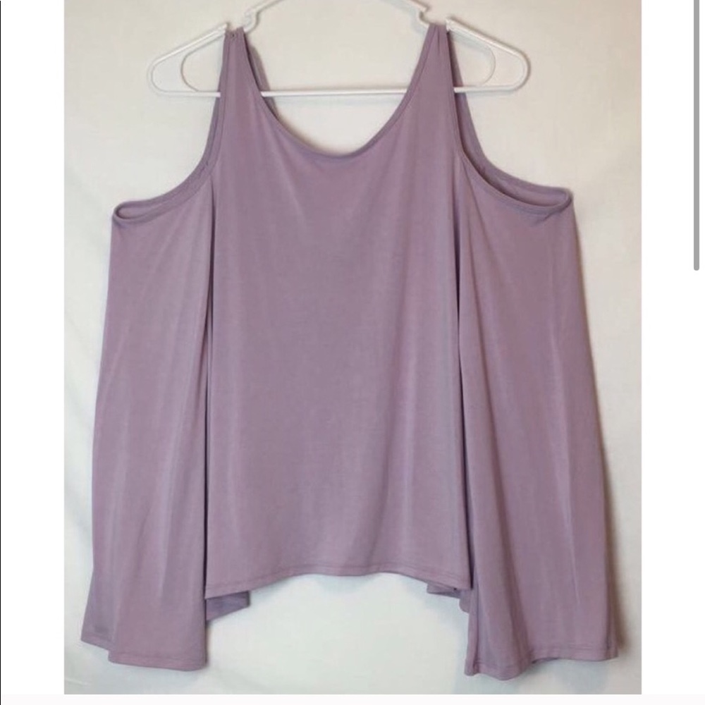 Purple long sleeve top